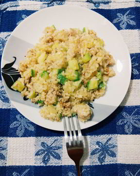 Рис с кабачками
