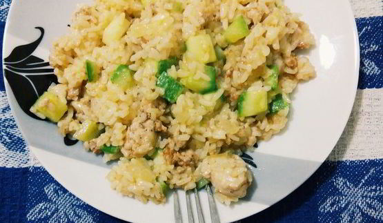 рис с кабачками