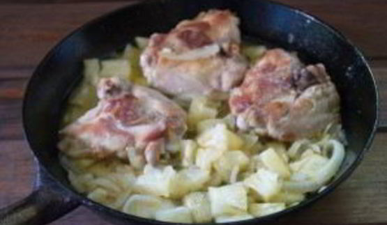 рис с курицей и ананасами