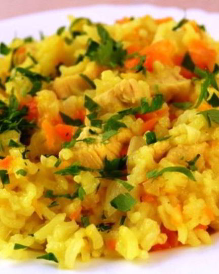Рецепт риса с морковью и луком