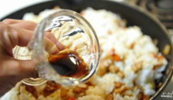 рис с мясом и овощами