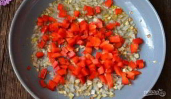 рис с овощами и креветками