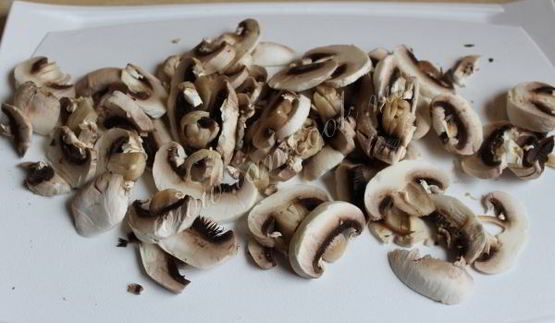 рис с шампиньонами и цуккини