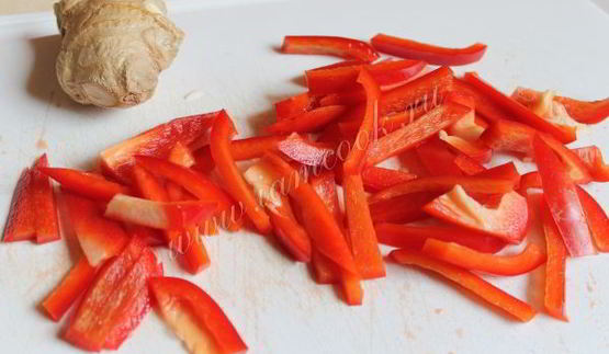 рис с шампиньонами и цуккини