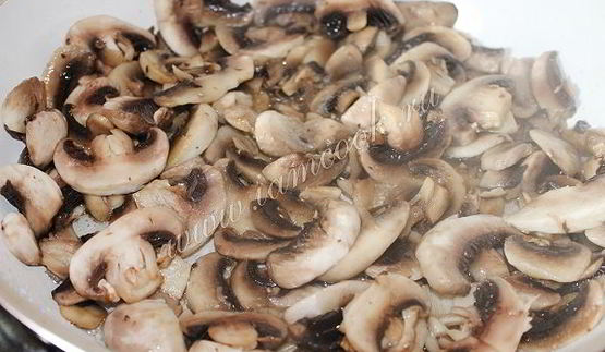 рис с шампиньонами и цуккини