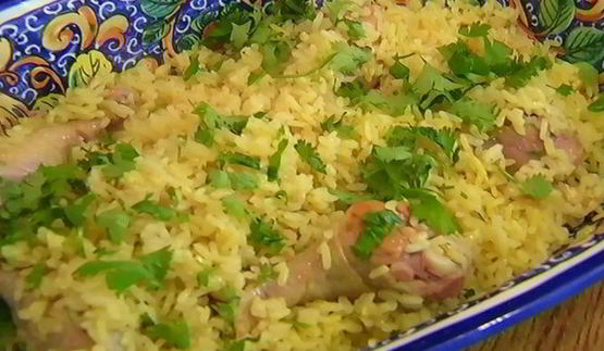 рис с цыпленком и пряностями