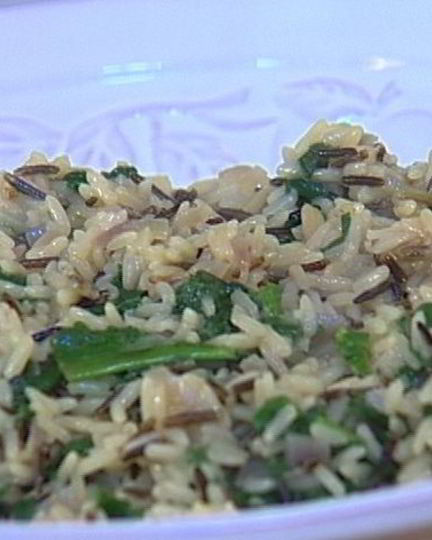 Рецепт риса с зеленью
