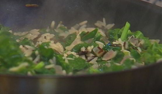 рис с зеленью