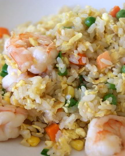 Рецепт риса с жареными креветками по-китайски