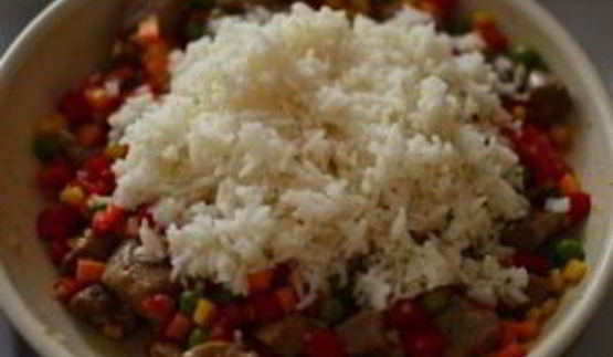 рис со свининой