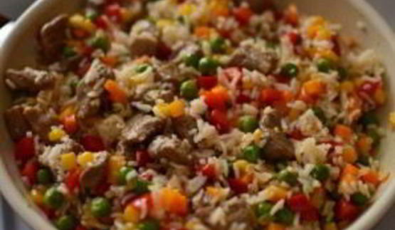 рис со свининой