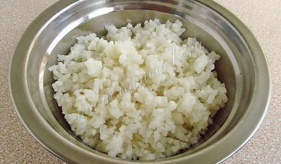 рис со взбитыми сливками