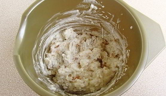 рис со взбитыми сливками