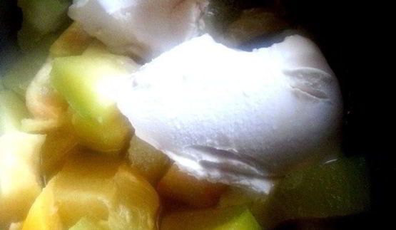 тыквенный рис на halloween