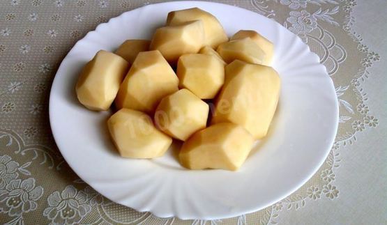 жареный картофель с луком