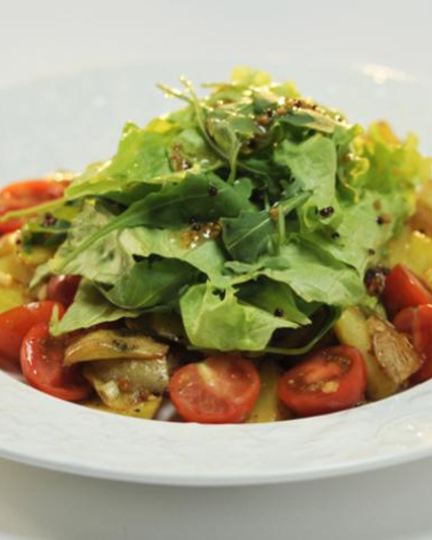 Рецепт жареного картофеля с медово-горчичной заправкой