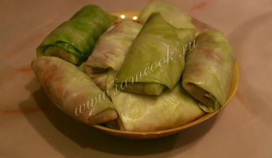 голубцы с фаршем и рисом