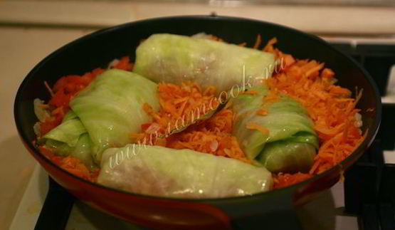 голубцы с фаршем и рисом