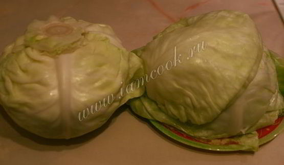 голубцы с фаршем и рисом