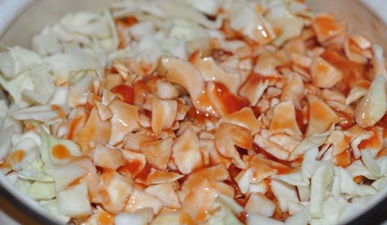 ленивые голубцы на сковороде