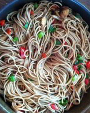 Гречневая лапша Соба с кунжутными семечками