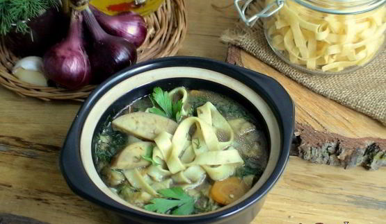 грибная лапша джинга