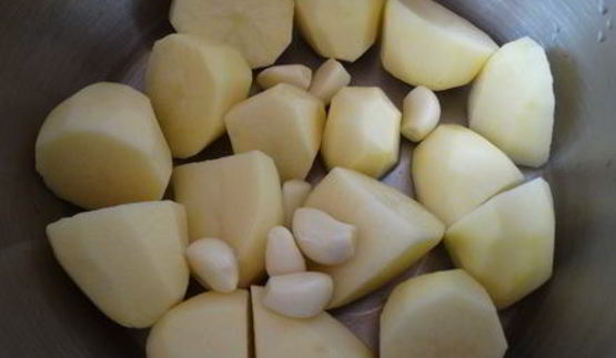 картофельное пюре с чесноком