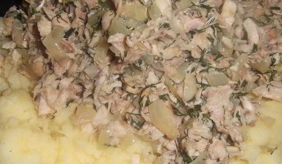 картофельное пюре с индейкой