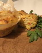 Картофельное пюре с крабовым мясом