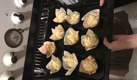 картофельное пюре с крабовым мясом