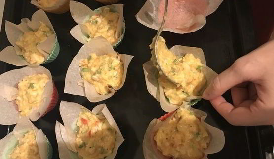 картофельное пюре с крабовым мясом