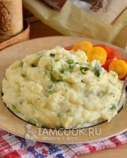 Рецепт картофельного пюре с пармезаном и петрушкой