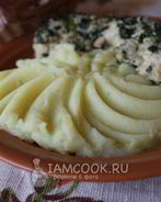 Картофельное пюре с печеным чесноком