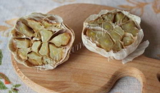 картофельное пюре с печеным чесноком