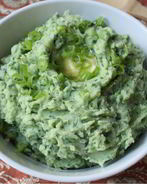 Картофельное пюре со шпинатом