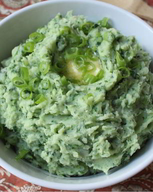 Картофельное пюре со шпинатом