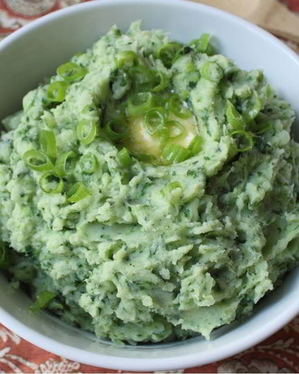 Рецепт картофельного пюре со шпинатом