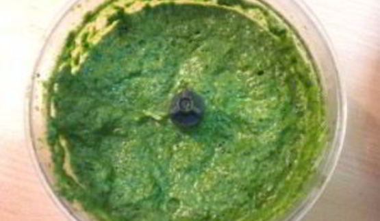 картофельное пюре со шпинатом