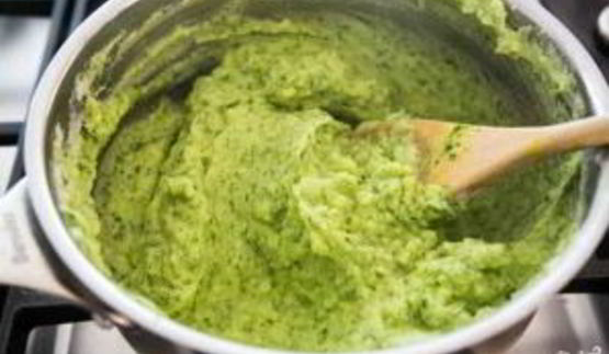 картофельное пюре со шпинатом