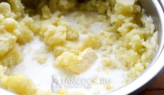 картофельное пюре со сливками и сыром