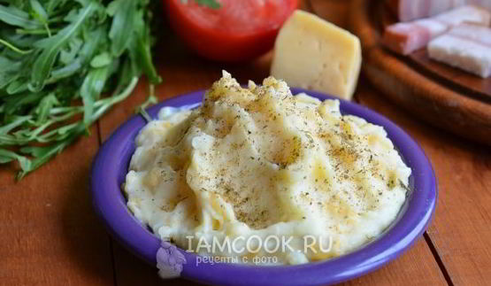 картофельное пюре со сливками и сыром