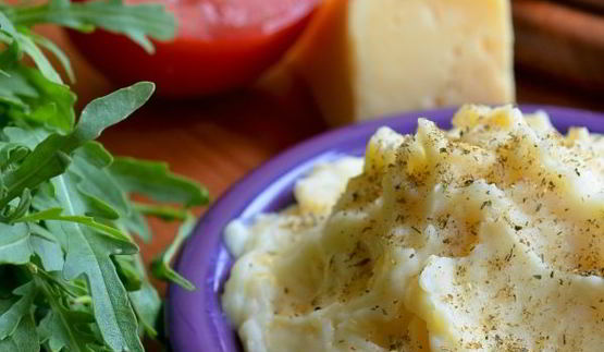 картофельное пюре со сливками и сыром