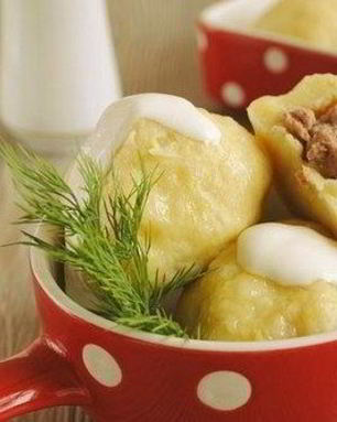 Картофельные клецки с фаршем из говядины