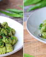 Картофельные ньокки с черемшой