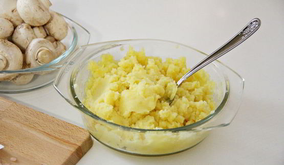 картофельные ньокки с грибами