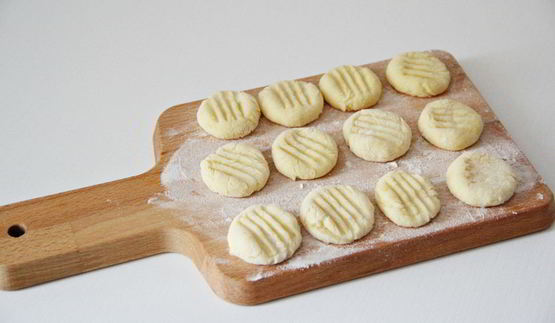 картофельные ньокки с грибами