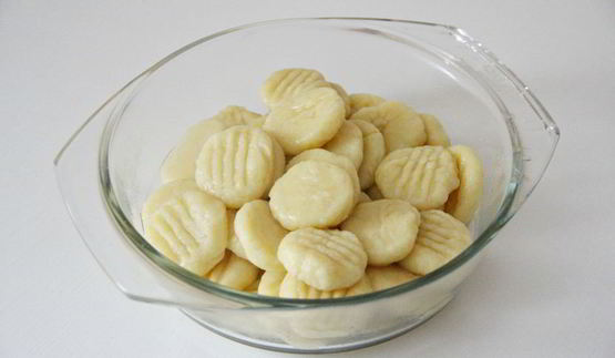 картофельные ньокки с грибами