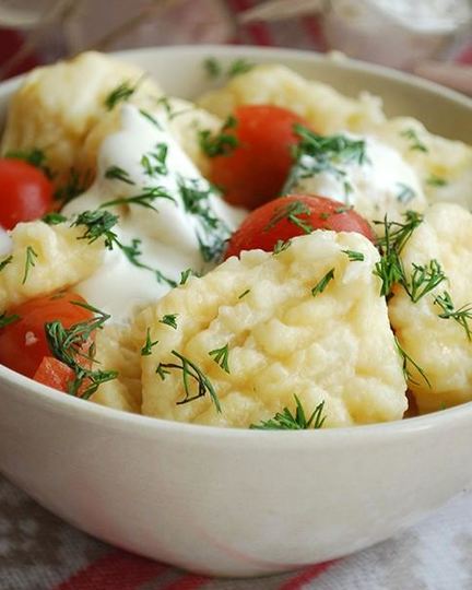 Рецепт картофельных ньокков с помидорами черри и зеленью