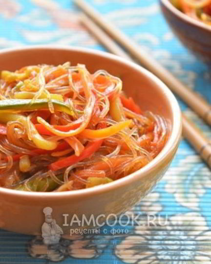 Рецепт китайской лапши с овощами