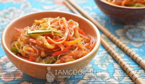 китайская лапша с овощами